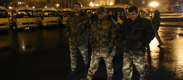 Добровольцы из Армении в Нагорном Карабахе - Sputnik Армения