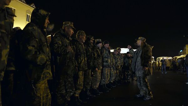 Добровольцы в Нагорном Карабахе - Sputnik Արմենիա