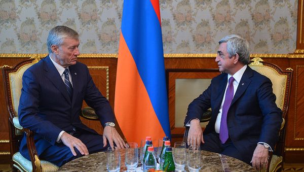 Президент РА Серж Саргсян и генсек ОДКБ Николай Бордюжа - Sputnik Армения