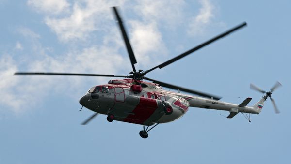 Прилет вертолетов для участия в выставке вертолетной индустрии HeliRussia 2015 - Sputnik Արմենիա