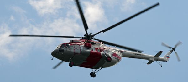 Прилет вертолетов для участия в выставке вертолетной индустрии HeliRussia 2015 - Sputnik Արմենիա