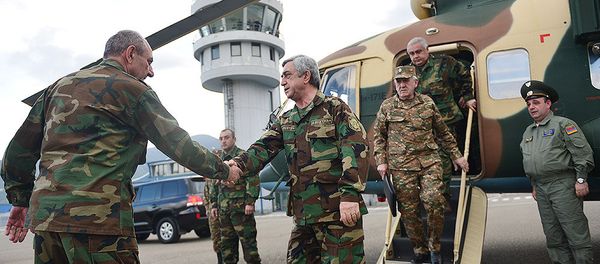 Визит президента Армении Сержа Саргсяна в НКР Визит президента Армении Сержа Саргсяна в НКР - Sputnik Արմենիա