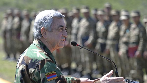 Президент Армении Серж Саргсян - Sputnik Արմենիա