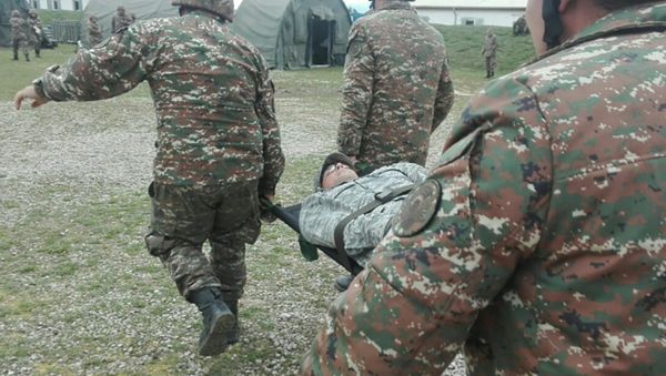 Армянские военнослужащие участвуют в многонациональных учениях - Sputnik Армения