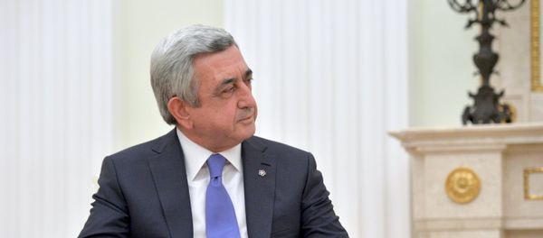 Президент Армении Серж Саргсян Президент Армении Серж Саргсян - Sputnik Армения
