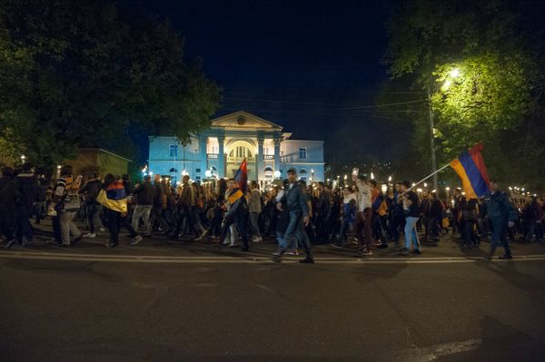 Факельное шествие в Ереване Факельное шествие в Ереване - Sputnik Армения