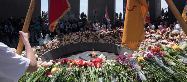 Цицернакаберд. 101 годовщина Геноцида армян Цицернакаберд. 101 годовщина Геноцида армян - Sputnik Армения