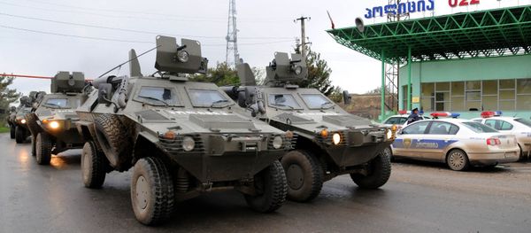 У военной части Мухровани ВС Грузии - Sputnik Армения