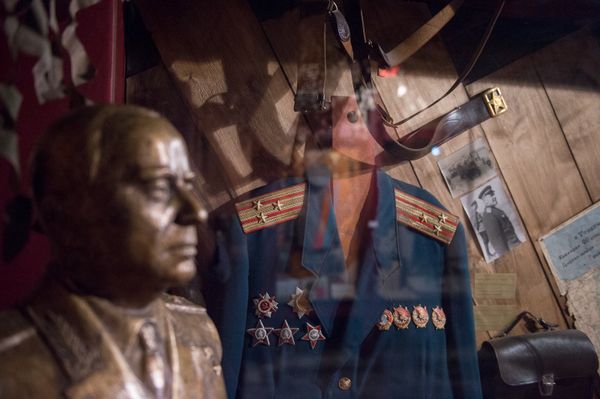 Экспозиция, посвященная начальнику Главного морского штаба, адмиралу Ивану Исакову. - Sputnik Армения