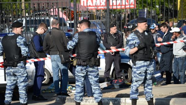 Массовая драка на Хованском кладбище в Москве - Sputnik Армения