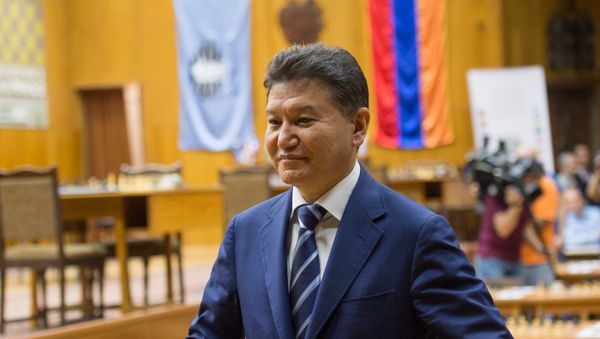 Президент ФИДЕ Кирсан Илюмжинов присутствовал на церемонии открытия чемпионата мира по шахматам среди глухих в Ереване - Sputnik Արմենիա