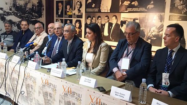 Пресс-конференция, посвященная двенадцатому международному конкурсу им. Арама Хачатуряна - Sputnik Արմենիա