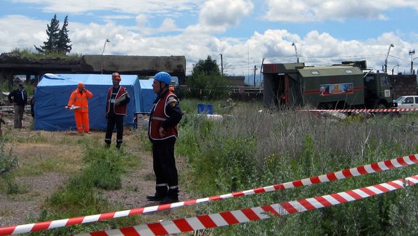 Учения армянских спасателей в условиях землетрясения - Sputnik Армения
