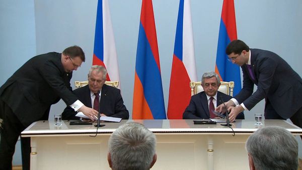 Հայաստանի և Չեխիայի նախագահները հանդես են եկել համատեղ հայտարարությամբ - Sputnik Արմենիա