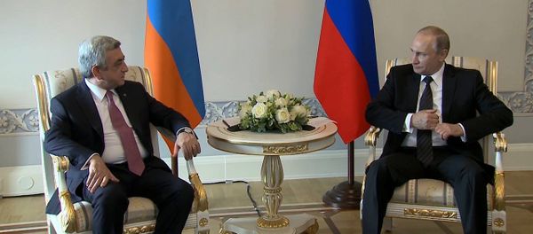 Սերժ Սարգսյանի և Վլադիմիր Պուտինի հանդիպումը - Sputnik Արմենիա