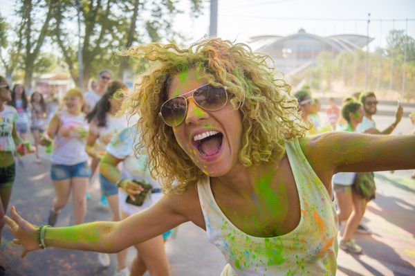 Kрасочный забег в Ереване,  Yerevan Color Run - Sputnik Армения
