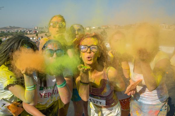 Kрасочный забег в Ереване,  Yerevan Color Run - Sputnik Армения