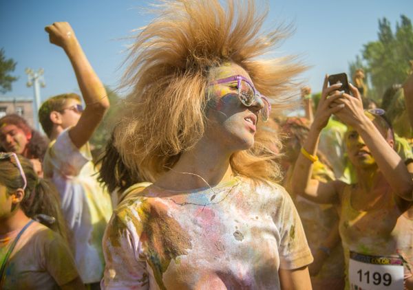 Kрасочный забег в Ереване,  Yerevan Color Run - Sputnik Армения