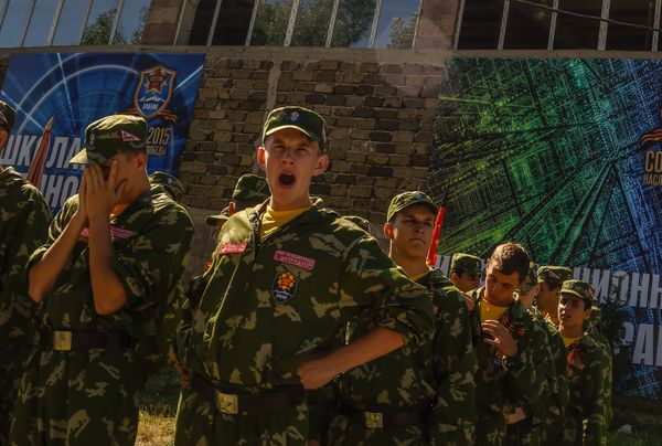 Военно-спортивный сбор “Наследники Победы” в Армении Военно-спортивный сбор “Наследники Победы” в Армении - Sputnik Армения