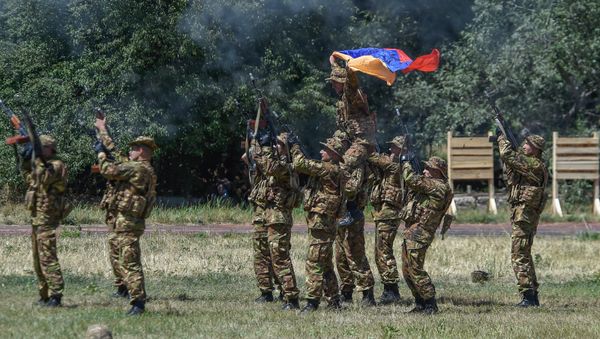 Военно-спортивный сбор “Наследники Победы” в Армении - Sputnik Արմենիա