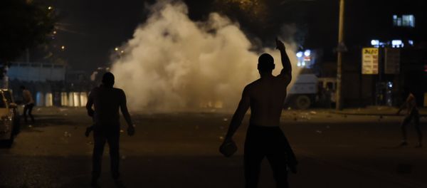 Столкновение полиции и демонстрантов - Sputnik Армения
