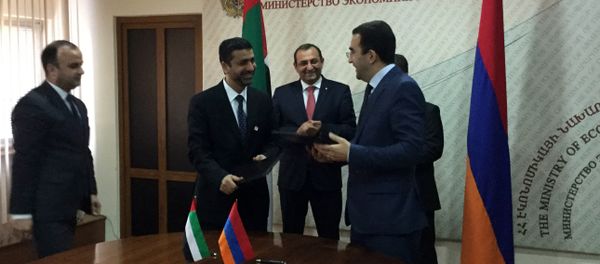 Подписание финансового соглашения между Арменией и ОАЭ Подписание финансового соглашения между Арменией и ОАЭ - Sputnik Արմենիա