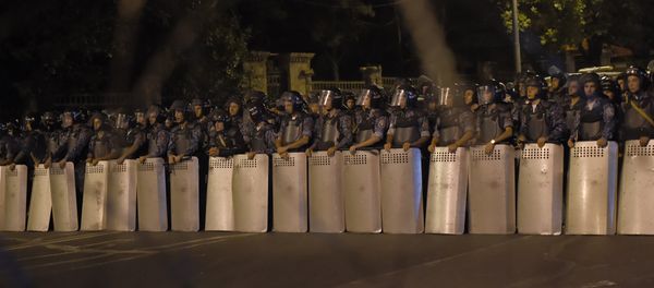 Полиция на проспекте Баграмяна - Sputnik Արմենիա