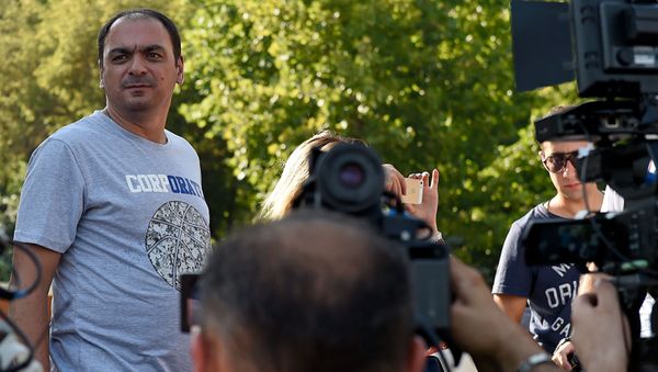Акция журналистов в поддержку свободы слова - Sputnik Армения