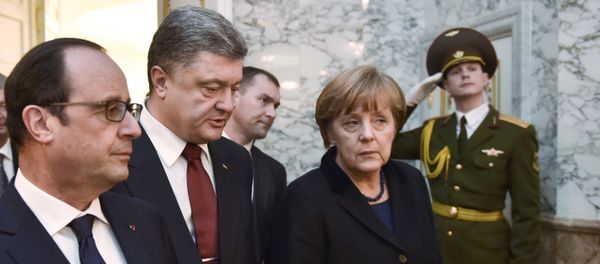 Переговоры лидеров России, Германии, Франции и Украины в Минске - Sputnik Армения