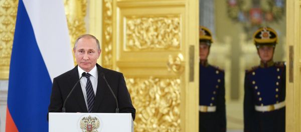 Церемония вручения президентом РФ В. Путиным госнаград победителям и призерам олимпийской сборной РФ - Sputnik Армения