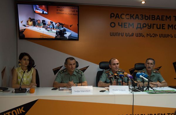 Пресс-конференция: подведение итогов вступительных экзаменов в военных вузах Армении - Sputnik Արմենիա
