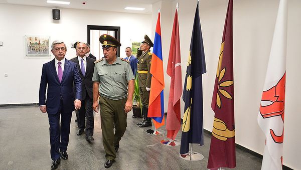 Военное училище имени Вазгена Саргсяна. Открытие нового факультета - Sputnik Армения