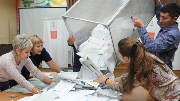 Подсчет голосов в единый день голосования - Sputnik Армения