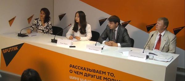 Конференция, посвященная открытию Первого Евразийского Гражданского Форума Молодежь за общее будущее прошла в пресс-центре Sputnik Армения - Sputnik Армения