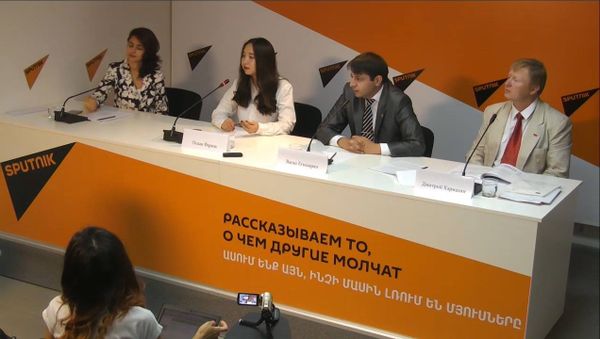 Конференция, посвященная открытию Первого Евразийского Гражданского Форума Молодежь за общее будущее прошла в пресс-центре Sputnik Армения - Sputnik Армения