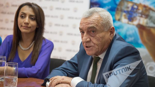 Пресс-конференция посвященная помощи сирийским армянам. Айаса Тагмазян и Серж Срапионян - Sputnik Армения