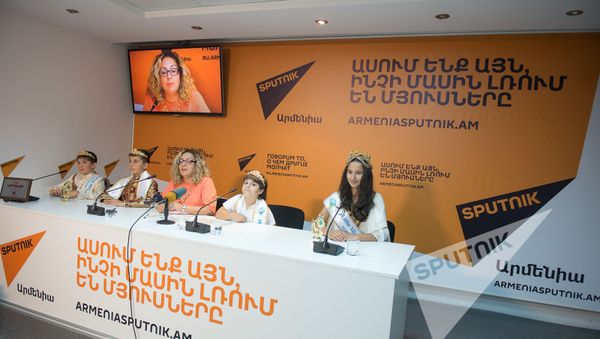Пресс-конференция по итогам детского конкурса Little Miss and Mister World 2016. - Sputnik Армения