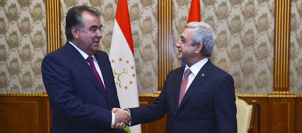 Президенты Армении и Таджикистана - Sputnik Արմենիա