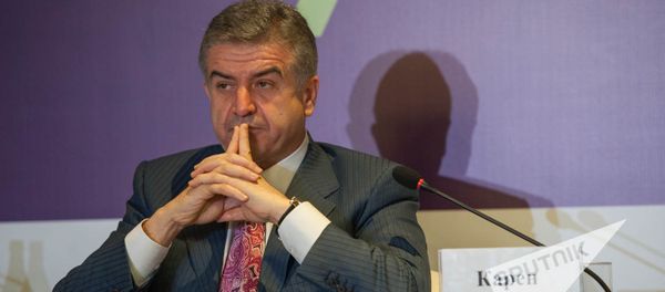 Первый Международный форум Евразийского партнерства в Ереване. Карен Карапетян - Sputnik Армения