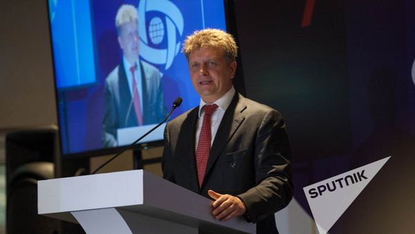 Первый Международный форум Евразийского партнерства в Ереване. Максим Соколов Первый Международный форум Евразийского партнерства в Ереване. Максим Соколов - Sputnik Армения