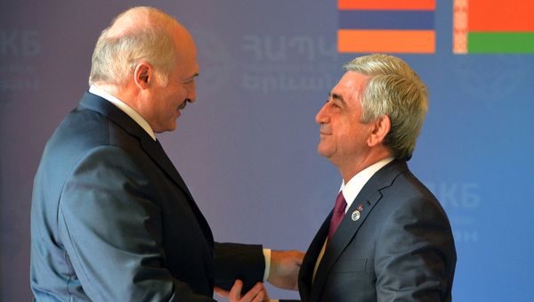 Серж Саргсян и Александр Лукашенко - Sputnik Армения