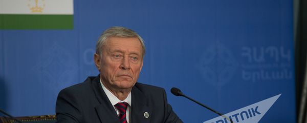 Николай Бордюжа на пресс-конференции по итогам заседания Совета коллективной безопасности ОДКБ стартовала в Ереване - Sputnik Армения