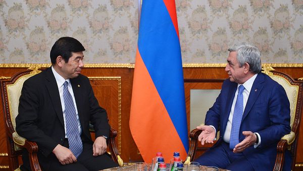 Серж Саркисян и Курио Микурия - Sputnik Արմենիա