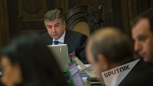 Карен Карапетян. Заседание Правительства РА Карен Карапетян. Заседание Правительства РА - Sputnik Արմենիա