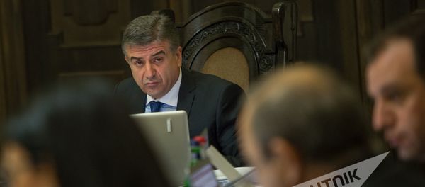 Карен Карапетян. Заседание Правительства РА - Sputnik Արմենիա
