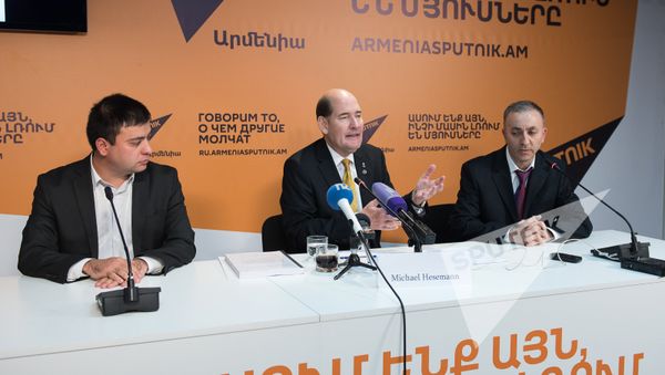 Майкл Хесеман. Пресс-конференция в Sputnik Армения - Sputnik Армения