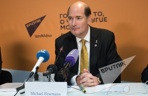 Майкл Хесеман. Пресс-конференция в Sputnik Армения - Sputnik Армения