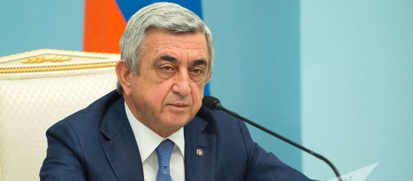 Президент Армении Серж Саргсян Президент Армении Серж Саргсян - Sputnik Армения