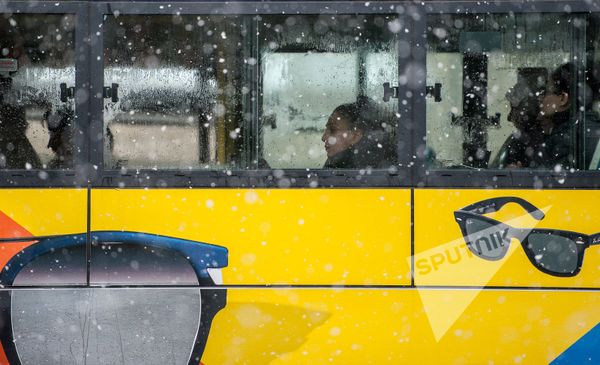 В Ереване пошел первый снег, 2016г. - Sputnik Армения