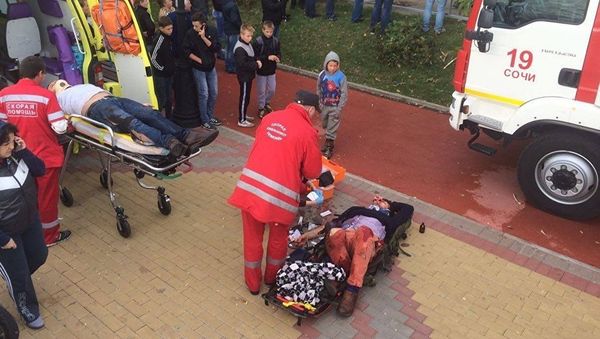 Фото с места крушения вертолета в Сочи - Sputnik Армения